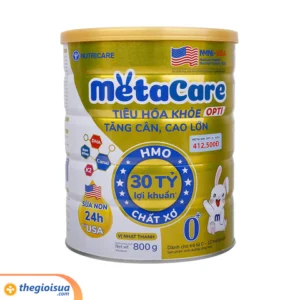 Sữa bột Metacare Opti 0+ 800g cho bé 0-12 tháng (Vàng)