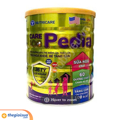 Sữa dinh dưỡng Care 100 pedia 1+ 850g