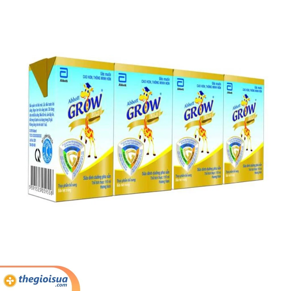 Sữa uống Abbott Grow Gold hương vani lốc 4x110ml