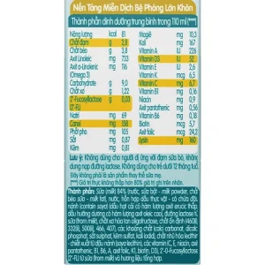 Sữa dinh dưỡng pha sẵn Nan Grow 110ml (thùng 9 lốc, lốc 4 hộp)