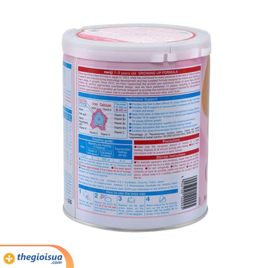 Sữa bột Meiji 1-3 year old Growing Up Formula 800g (nhập khẩu)