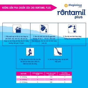 Rontamil Plus 2 cho bé (6-12 tháng)