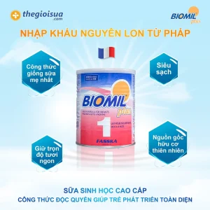 Sữa bột Biomil Plus 1 cho bé (0-6 tháng)