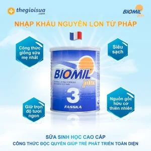 Sữa bột Biomil Plus 3 cho bé (1-3 tuổi)