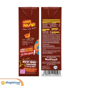 SỮA TƯƠI NUVI ĐƯỜNG ĐEN CÓ THẠCH 170ML