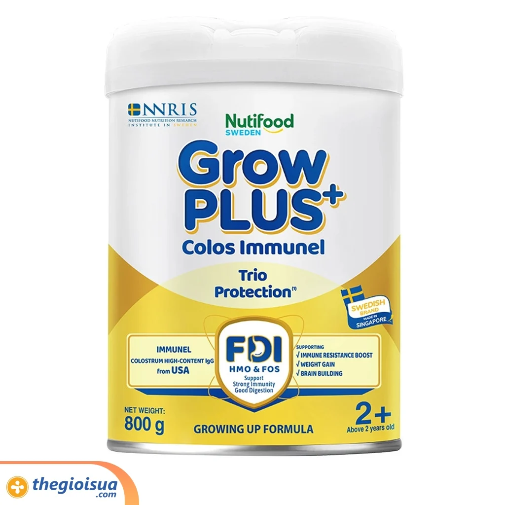 Sữa bột công thức GrowPlus+ Colos Immunel 2+ (trên 2 tuổi) 800g