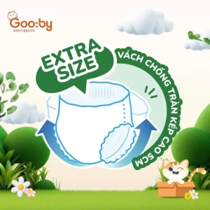 Tã quần Gooby Extra size S-M 56 miếng (cho bé 5 – 9kg)