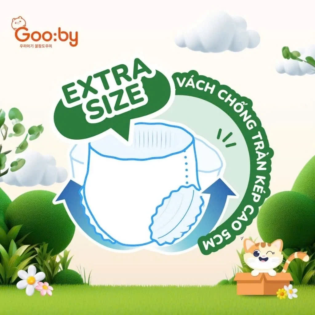 Tã quần Gooby Extra size L 50 miếng (cho bé 9-14kg)